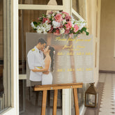 Wedding Seating chart with picture